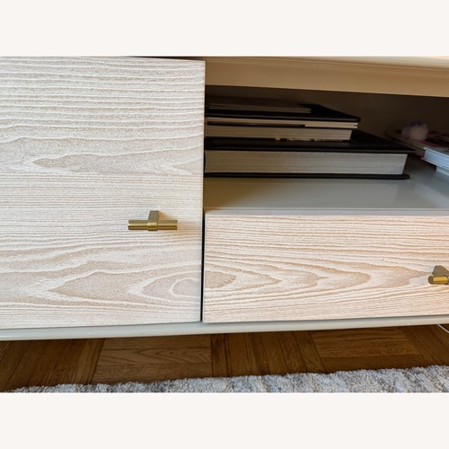 Used West Elm Modernist Wood & Lacquer Media Console for sale on AptDeco