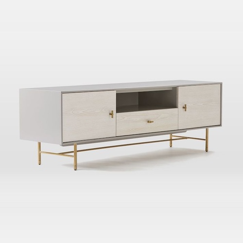 Used West Elm Modernist Wood & Lacquer Media Console for sale on AptDeco