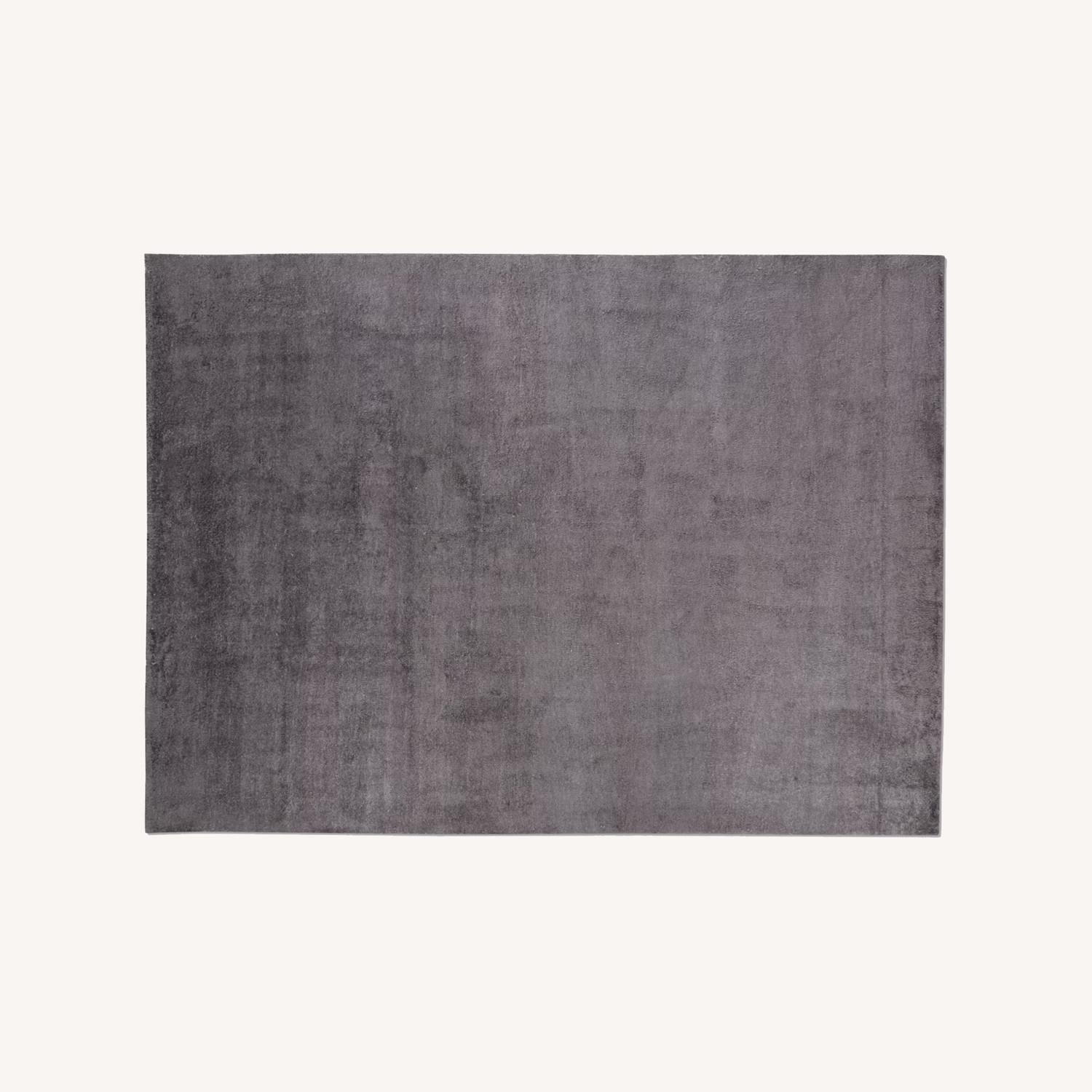 DWR Setosa Handknotted Silk Rug in Charcoal - image-0