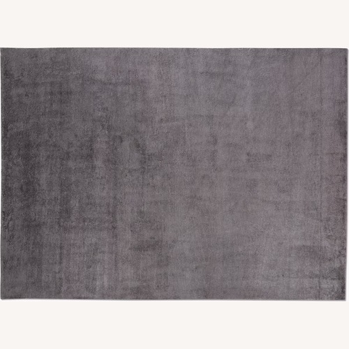 Used DWR Setosa Handknotted Silk Rug in Charcoal for sale on AptDeco
