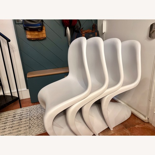 Used Poly & Bark Panton-style S Chairs (Set of 4) for sale on AptDeco