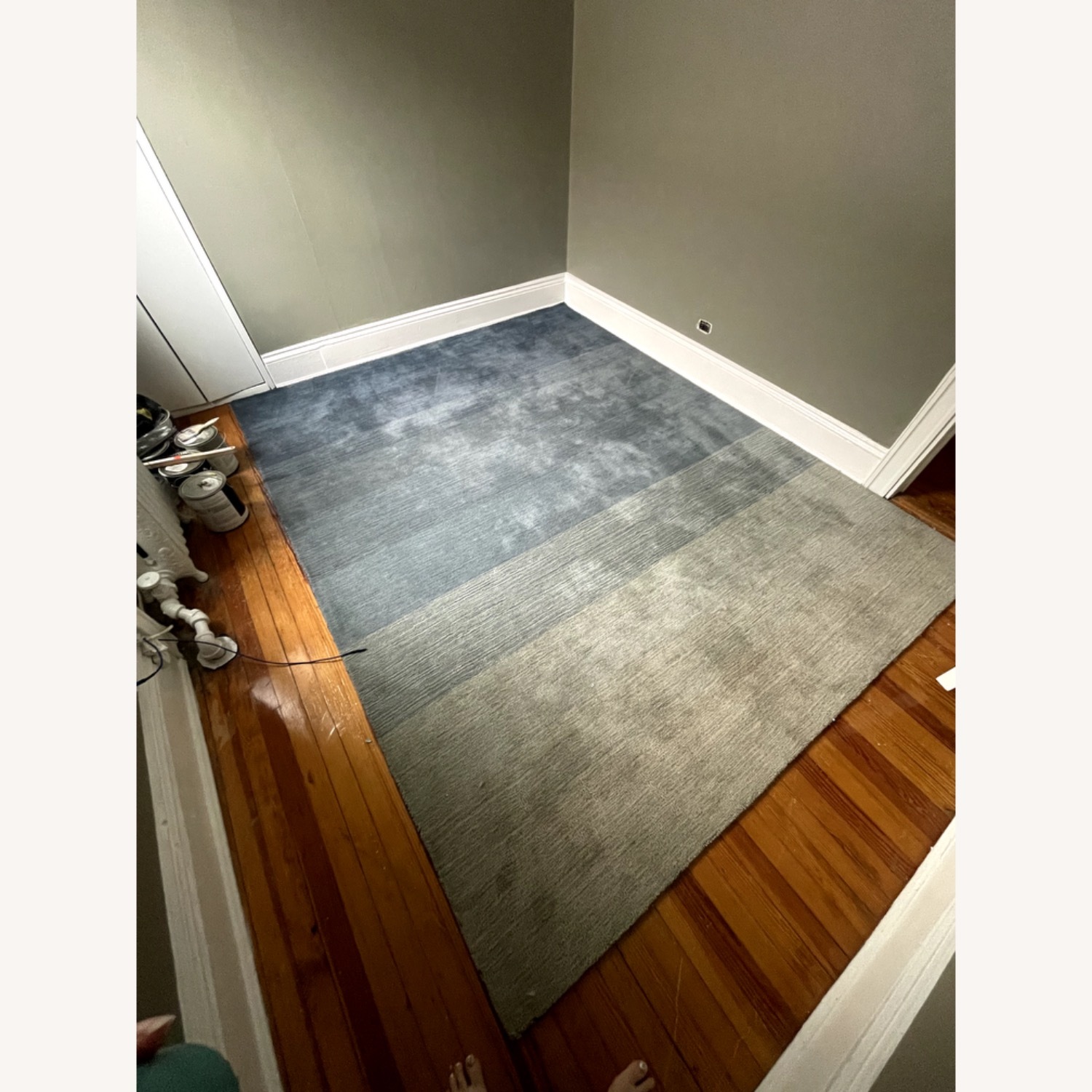 Bashian 100% Wool Blue Gradient Area Rug - image-1
