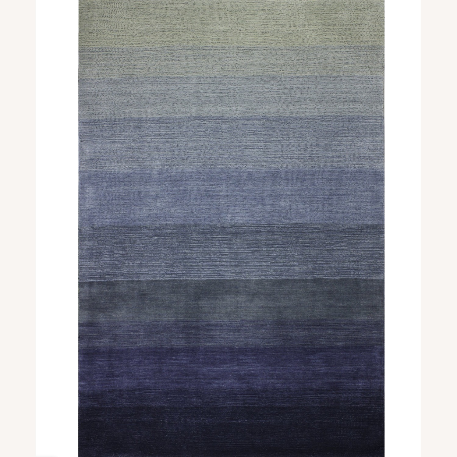 Bashian 100% Wool Blue Gradient Area Rug - image-2
