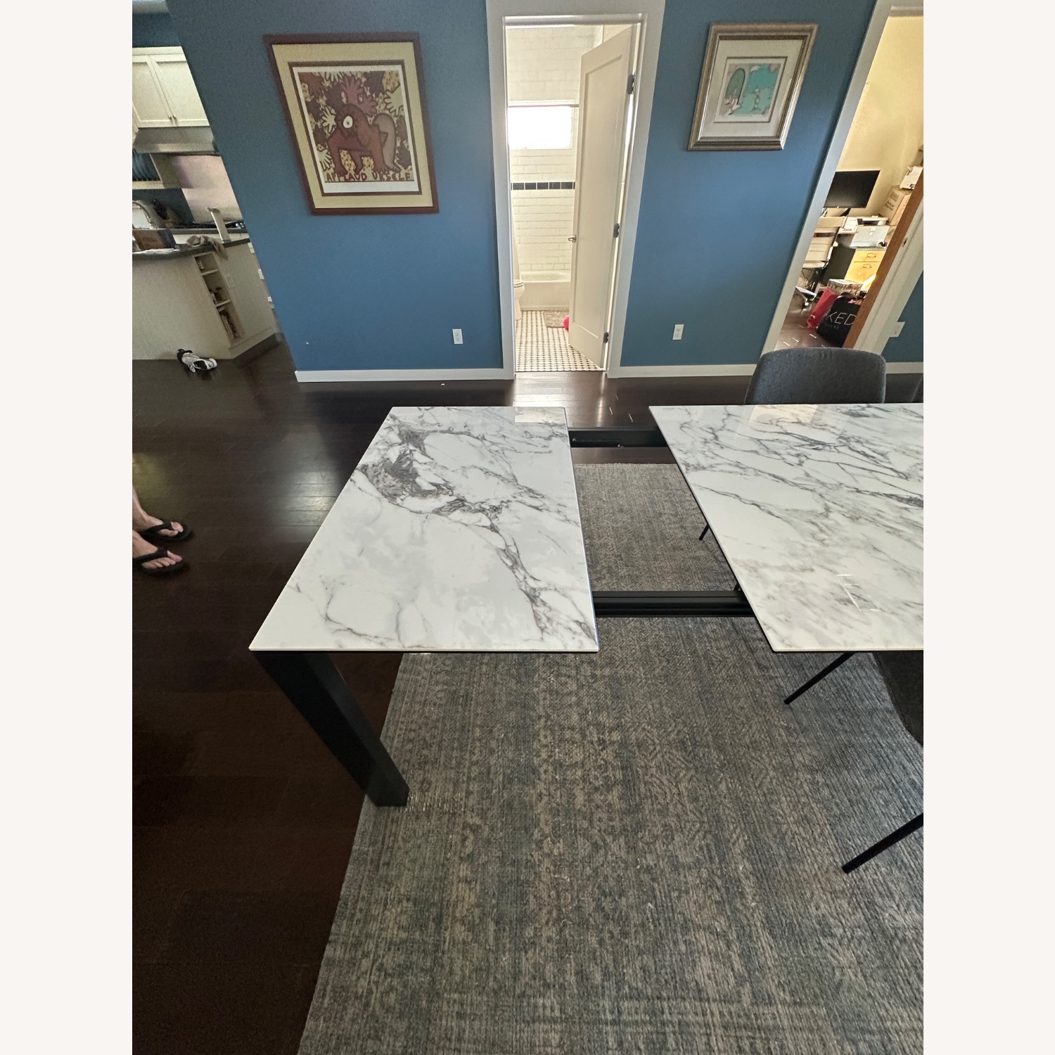 Room & Board Marble Dining Table - image-7