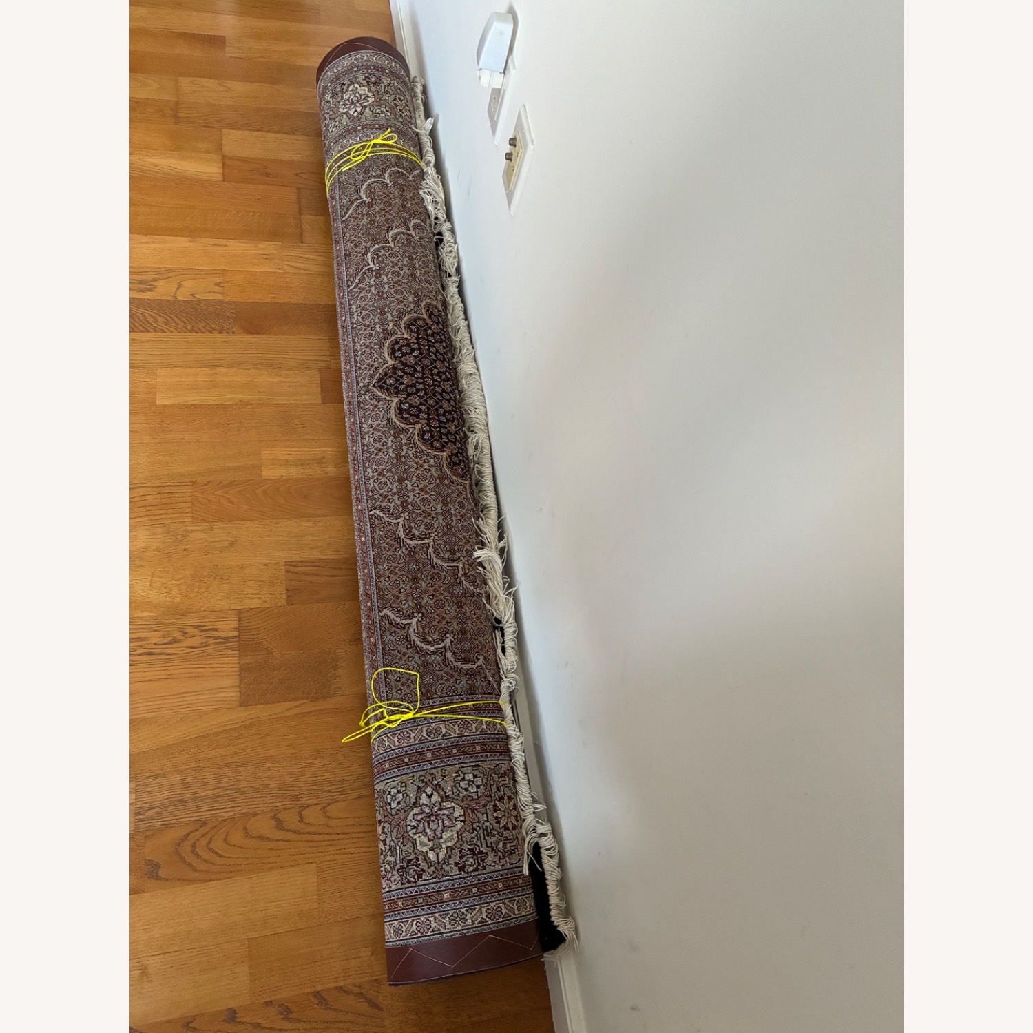 Handmade Tabriz Fish Design Persian Rug - image-8