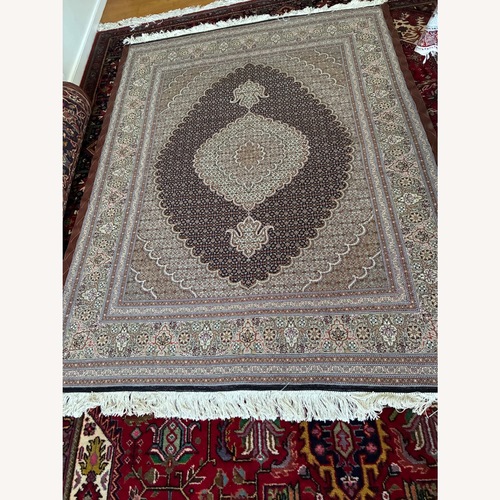 Used Handmade Tabriz Fish Design Persian Rug for sale on AptDeco