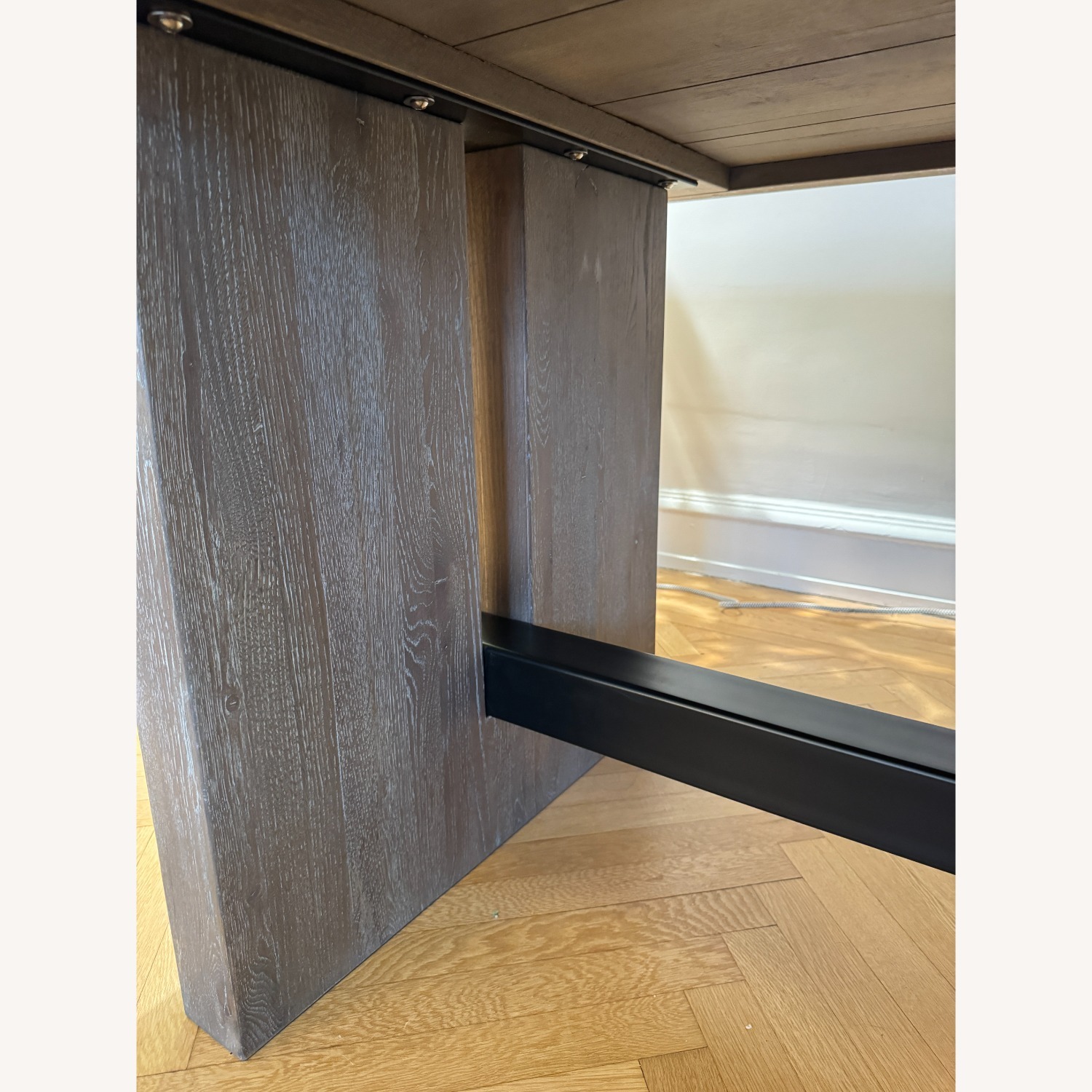 Williams Sonoma Solid Oak Dining Table - image-8