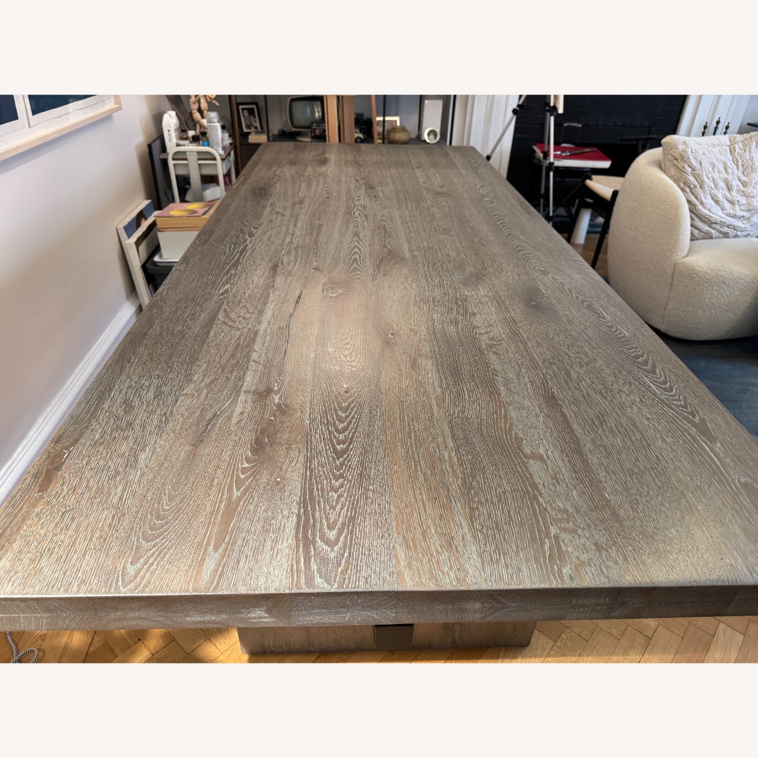 Williams Sonoma Solid Oak Dining Table - image-3