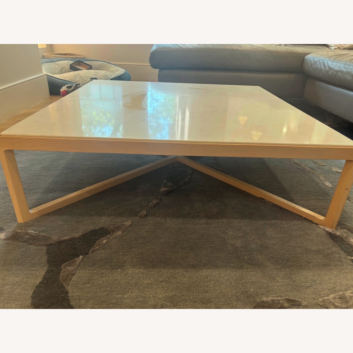 Krusin Contemporary Quartz Coffee Table - image-2