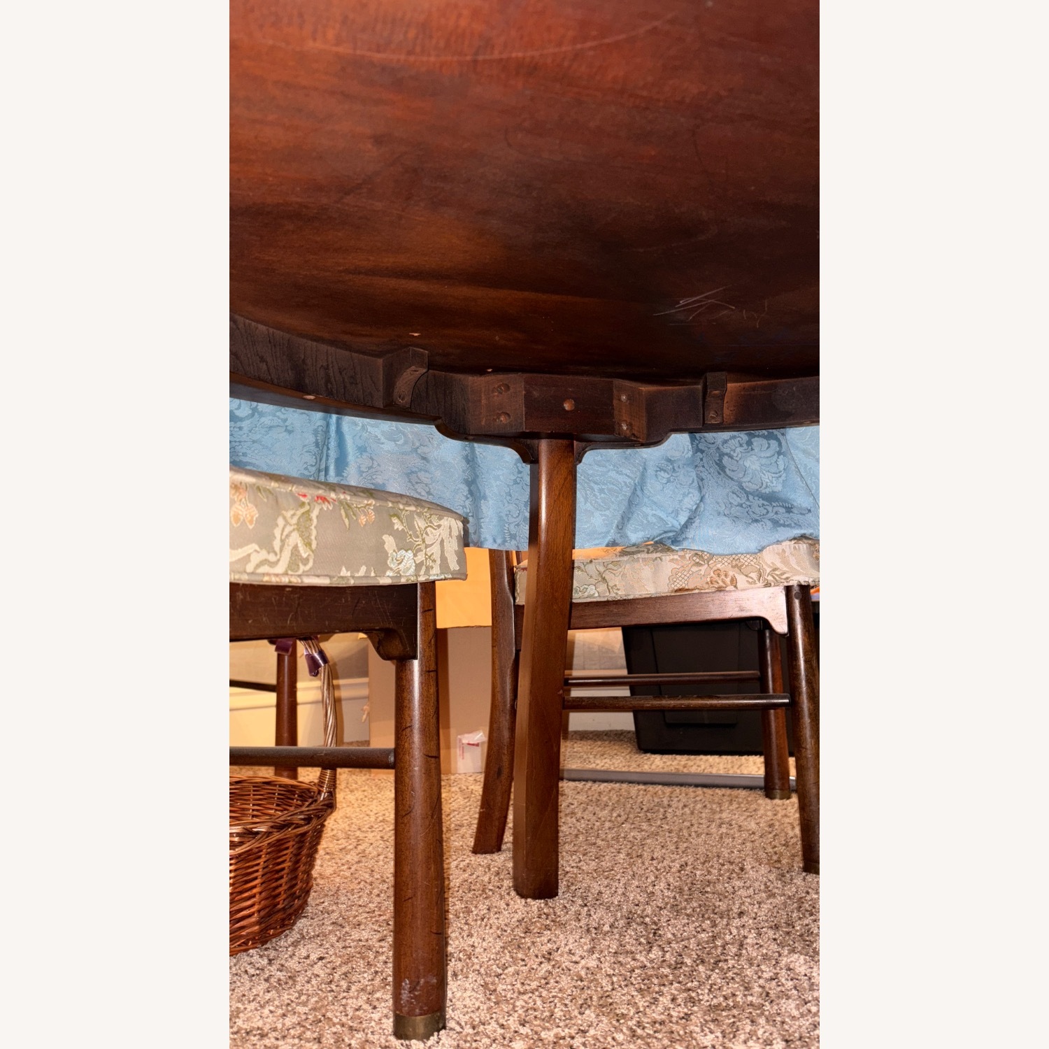 Round Wooden Dining Table Set - image-2