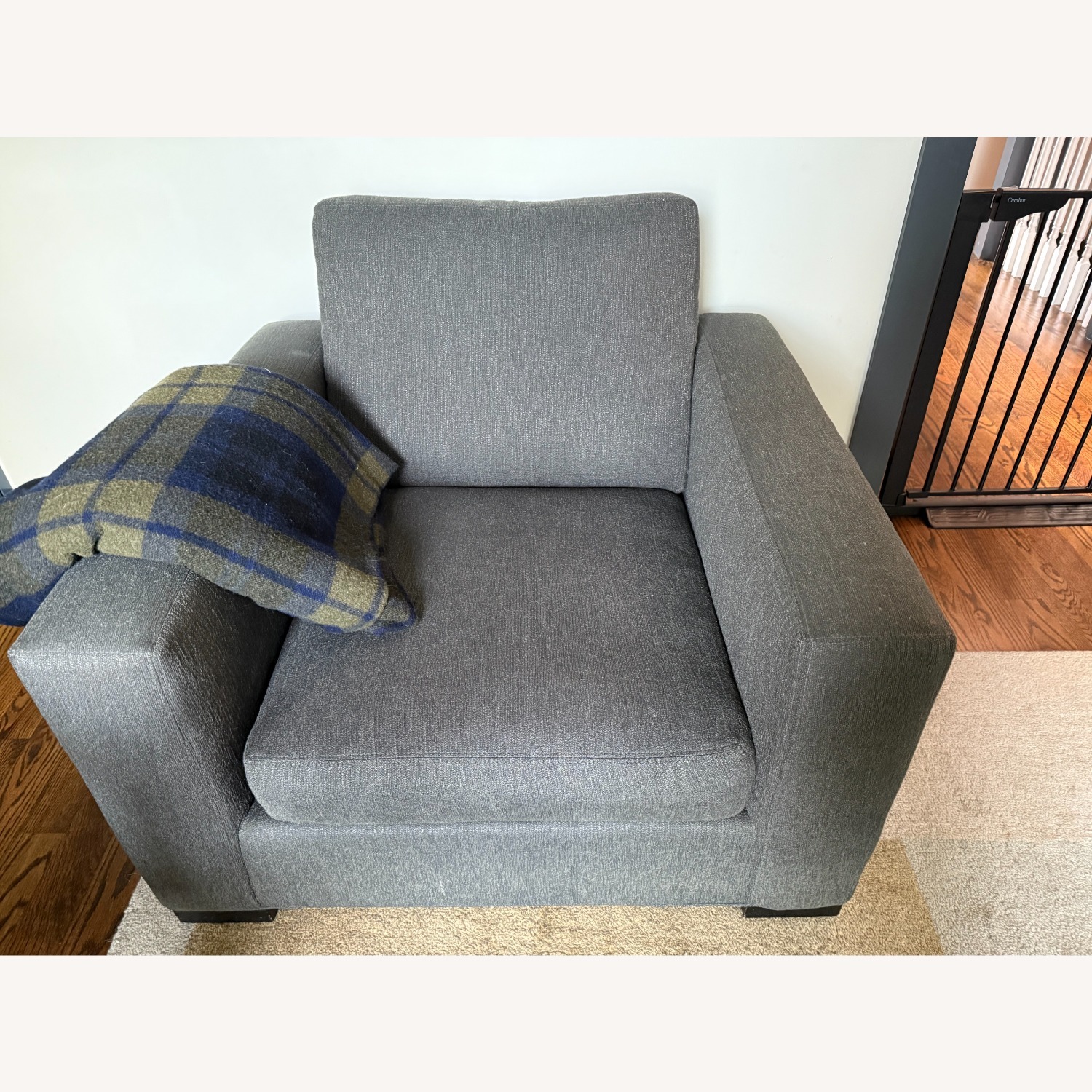 Room & Board Metro Fabric Chair/Ottoman - image-3