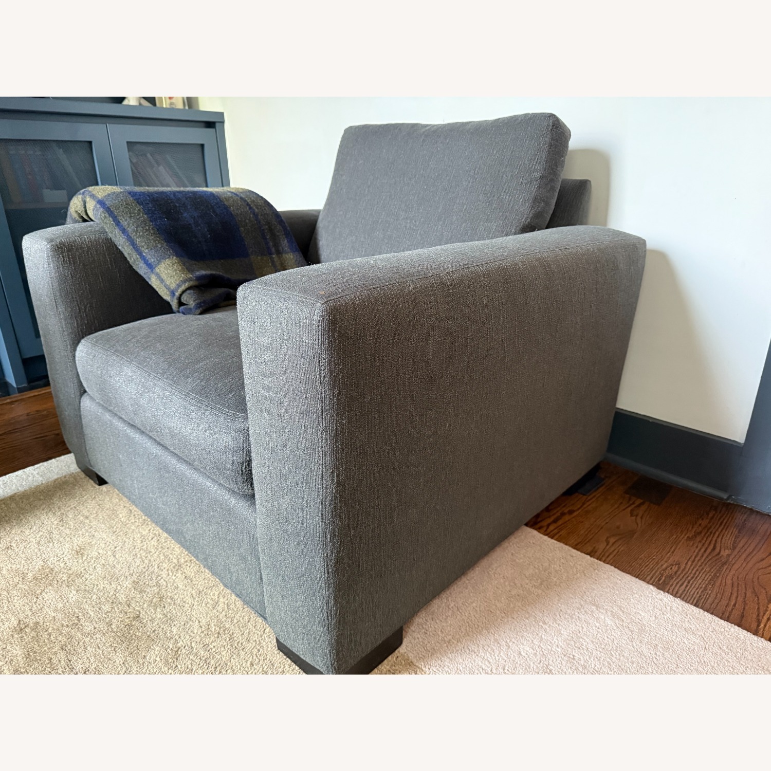 Room & Board Metro Fabric Chair/Ottoman - image-2