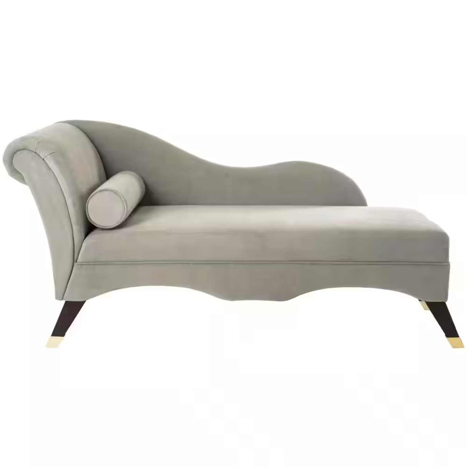 Safaviehn Caiden Velvet Chaise W Pillow - image-6