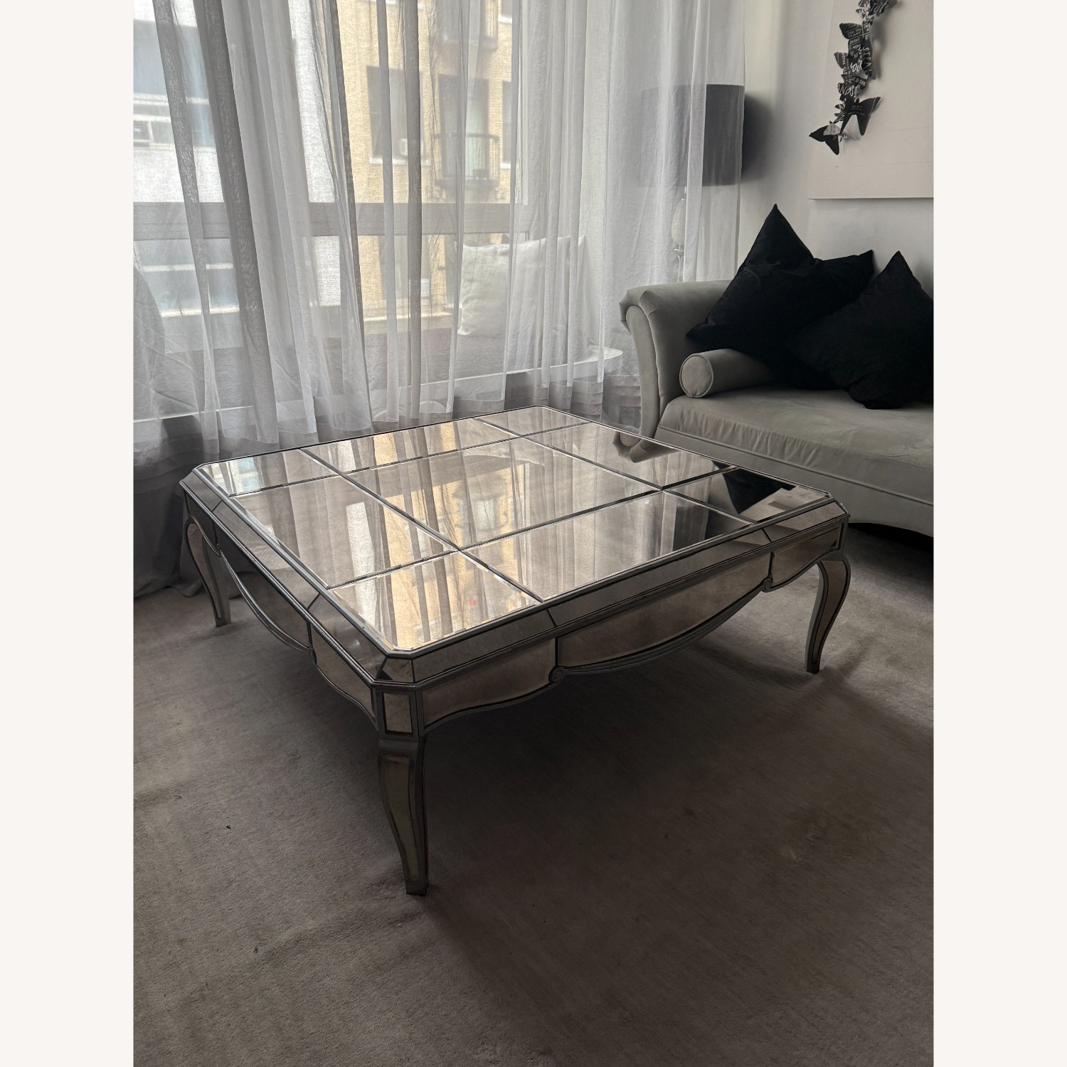 Mirrored Coffee Table - AptDeco