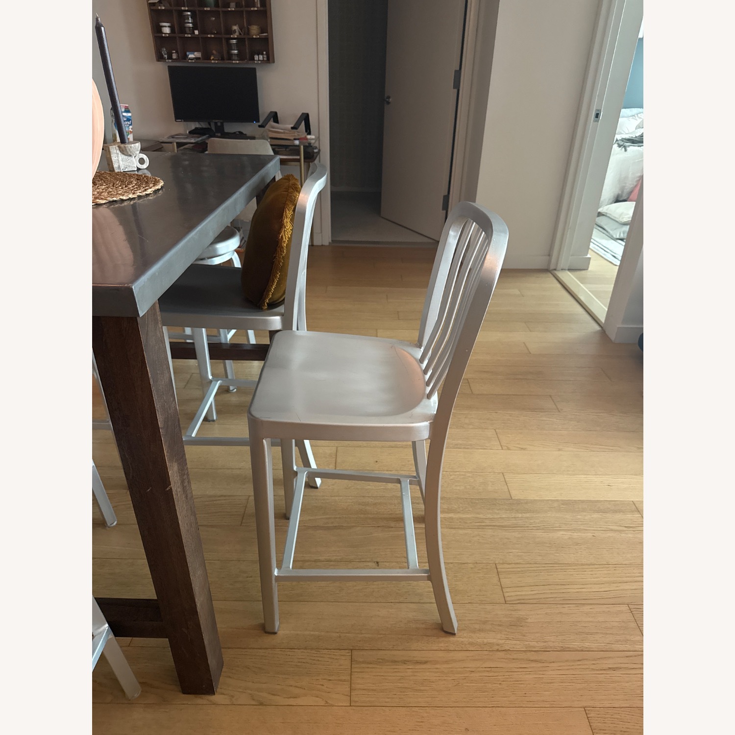 Crate & Barrel EAC Delta Counter Stools (Set of 2) - image-3