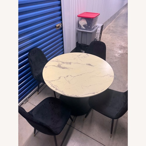 Used Kinslee Round Dinning Table W Chairs for sale on AptDeco