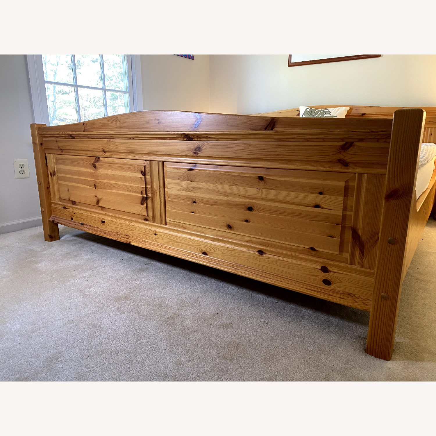 Scandinavian Wood Queen Bed Frame - image-8