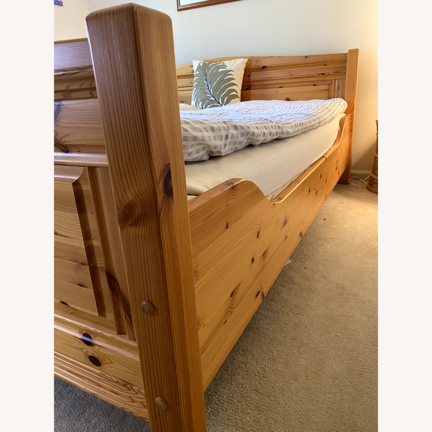 Scandinavian Wood Queen Bed Frame - image-2