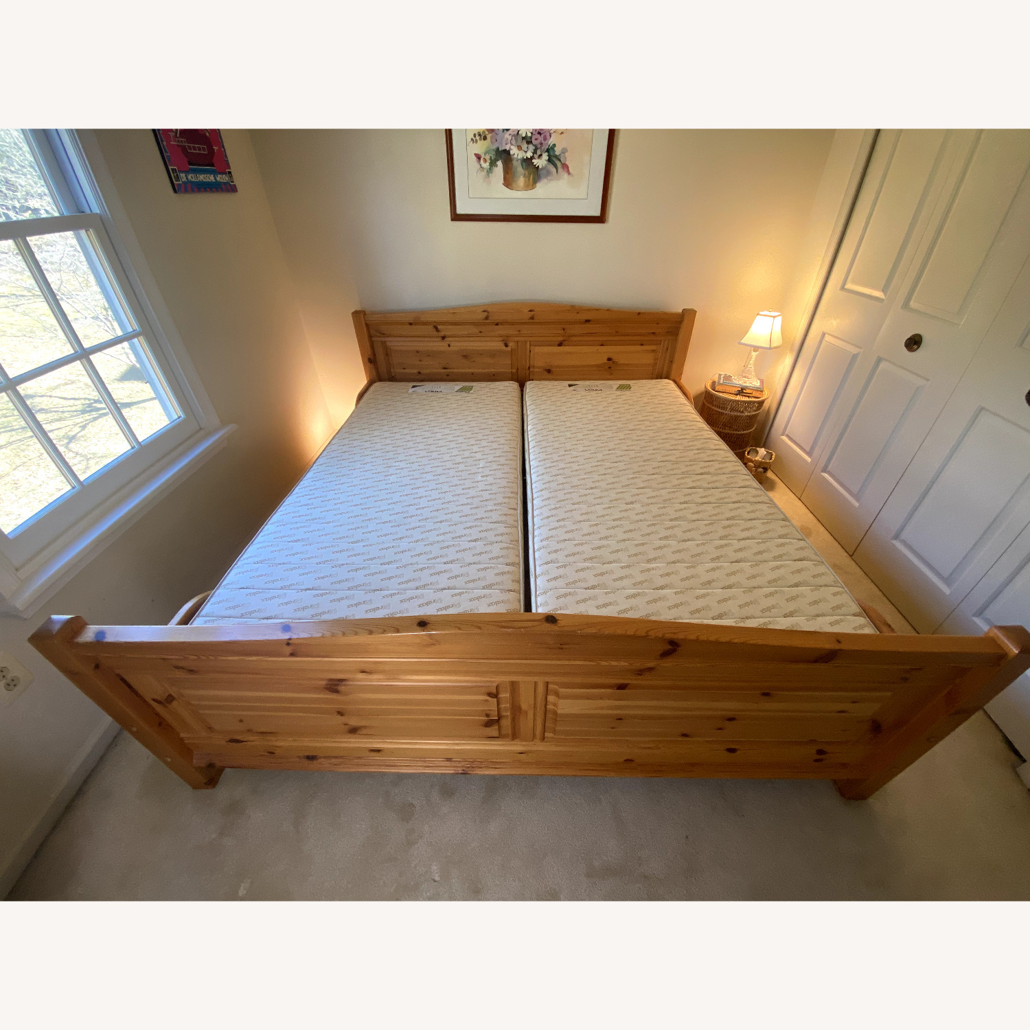 Scandinavian Wood Queen Bed Frame - image-5
