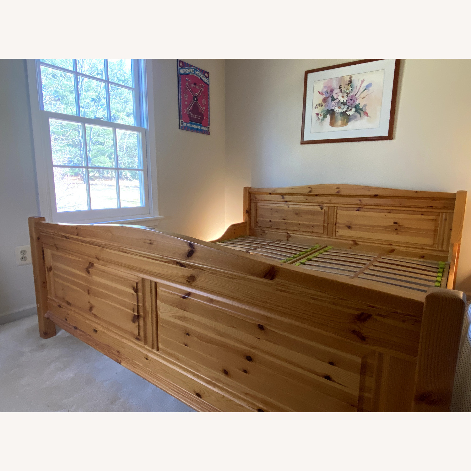 Scandinavian Wood Queen Bed Frame - image-11