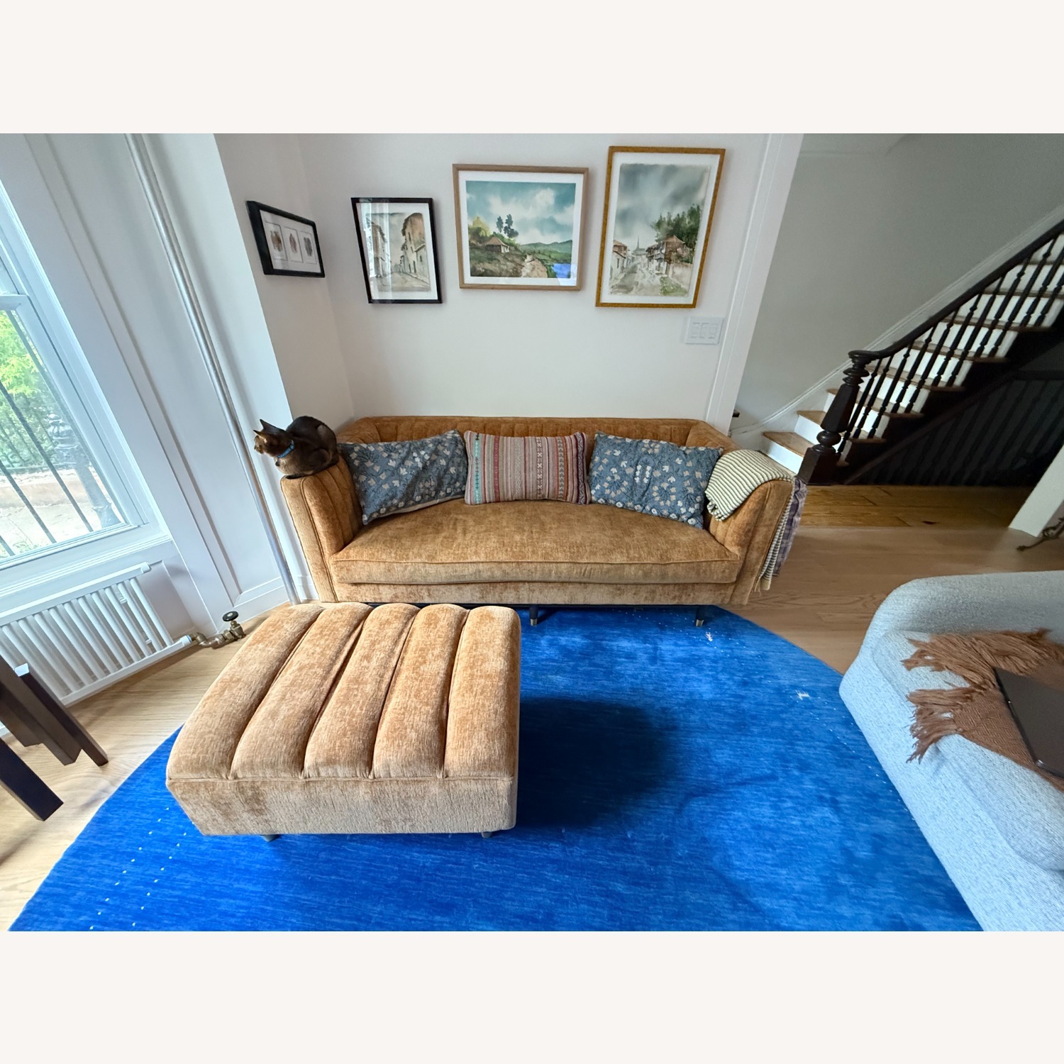 Joybird Chelsea Loveseat and Ottoman - image-2