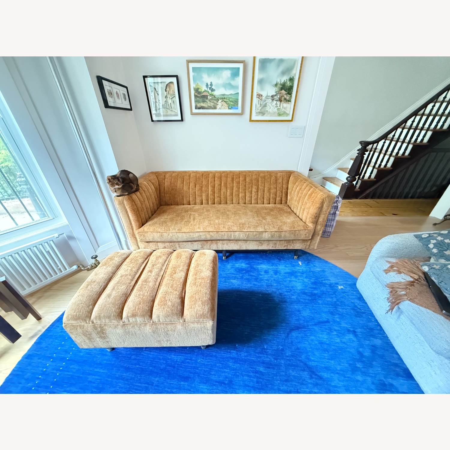 Joybird Chelsea Loveseat and Ottoman - image-1