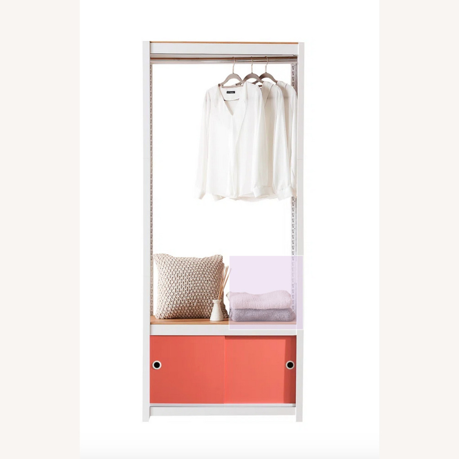 Jacobson Coral/White Wardrobe - image-1