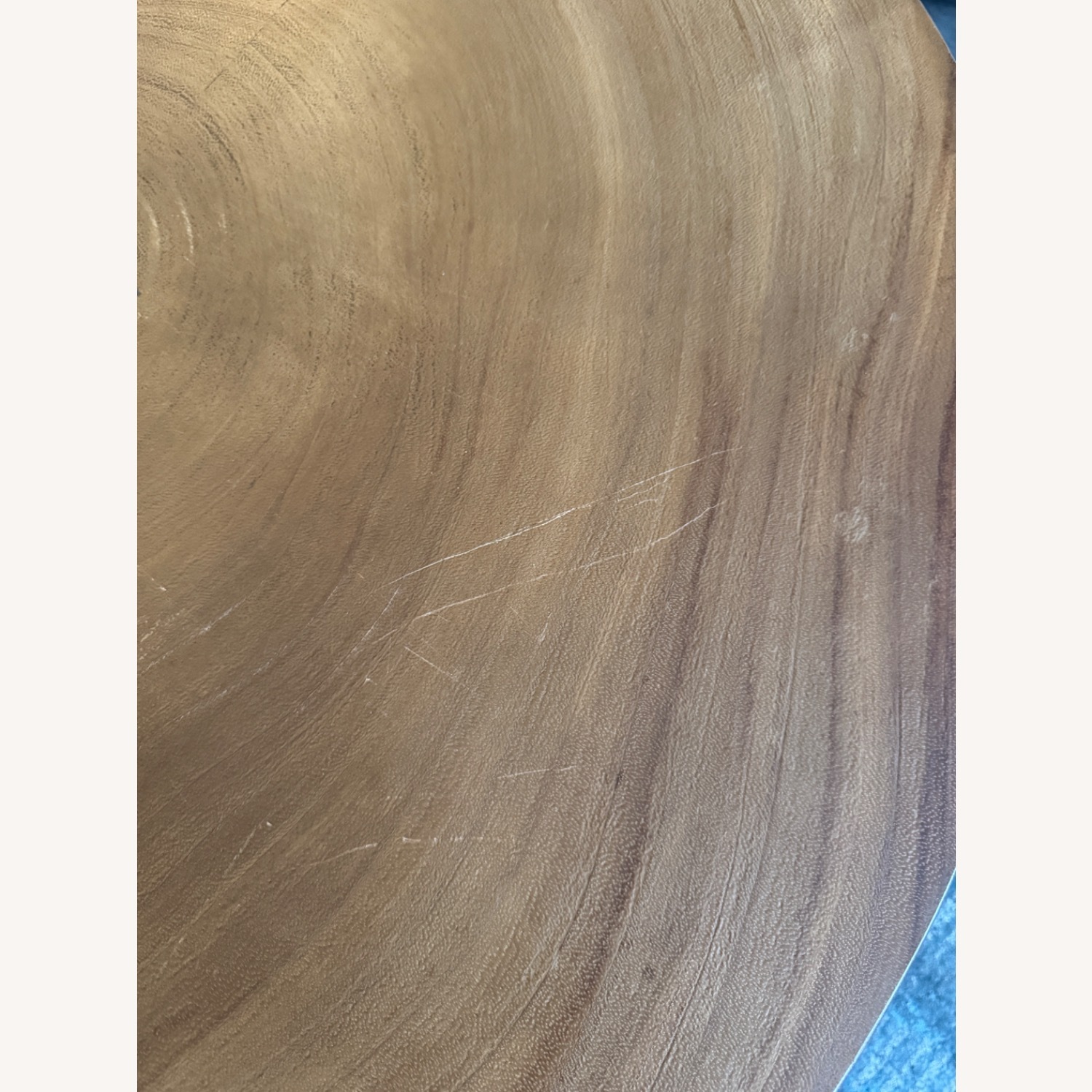 Anthropologie Vintage 36” Round Wood Coffee Table - image-3