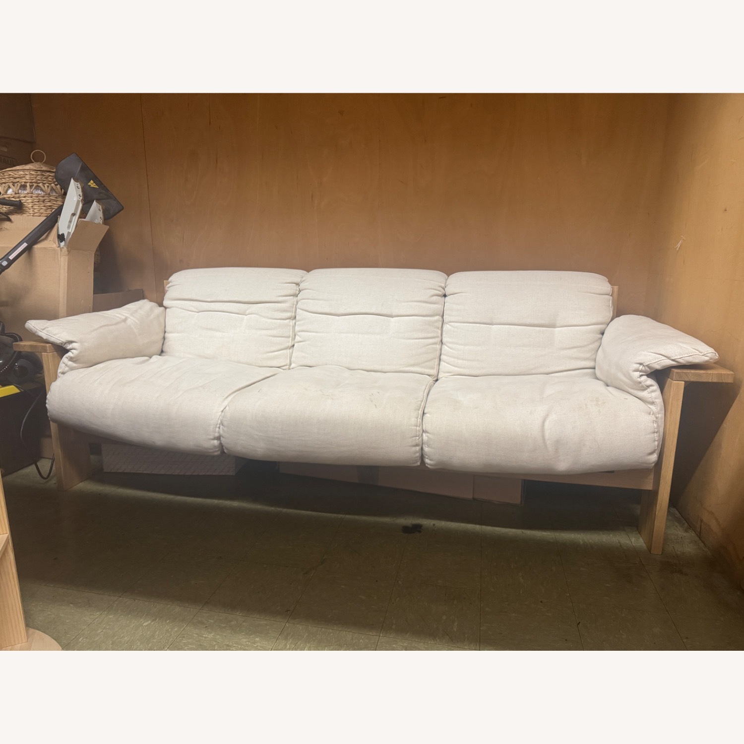 Crate & Barrel Shinonla Runwell Wood Frame Sofa - image-1