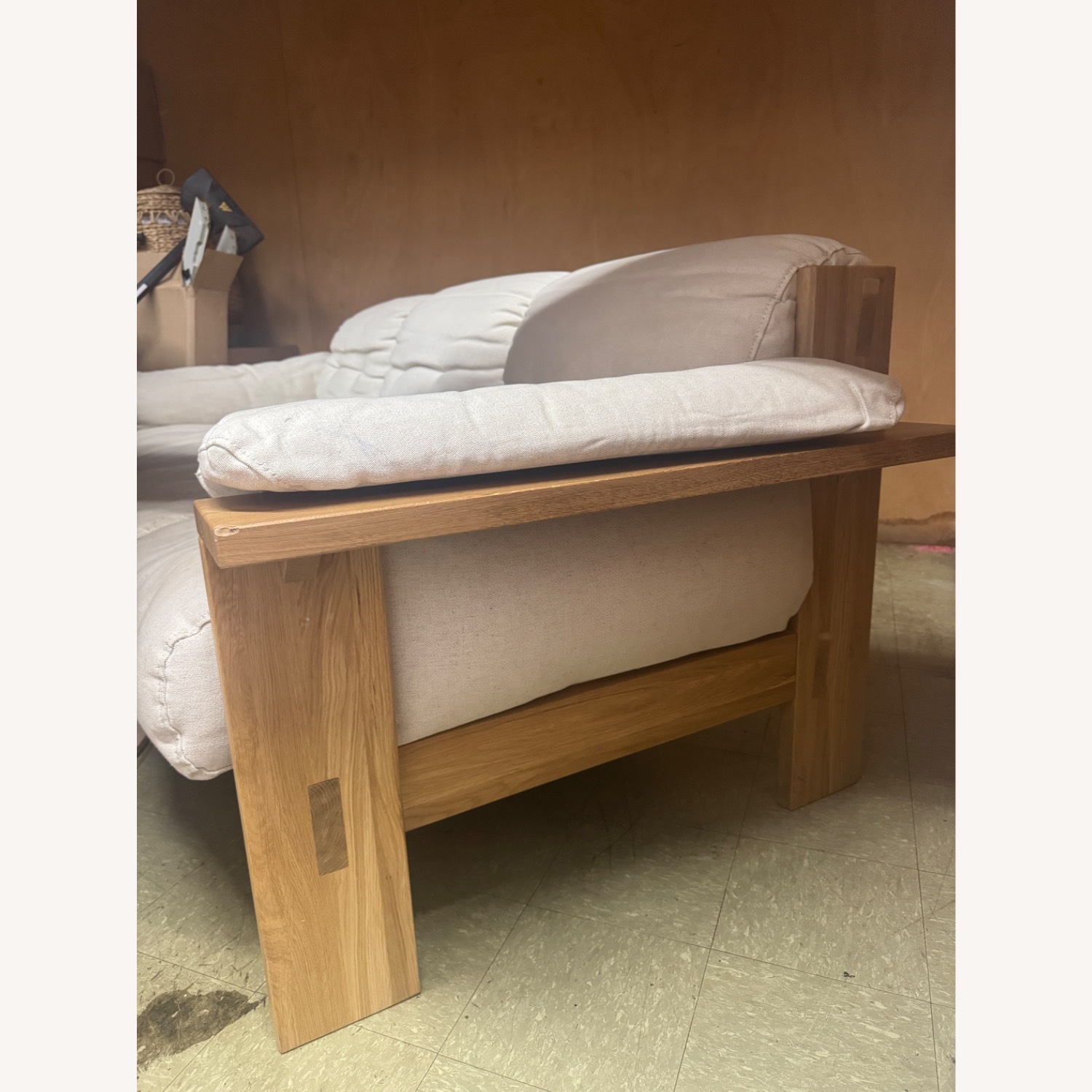 Crate & Barrel Shinonla Runwell Wood Frame Sofa - image-2