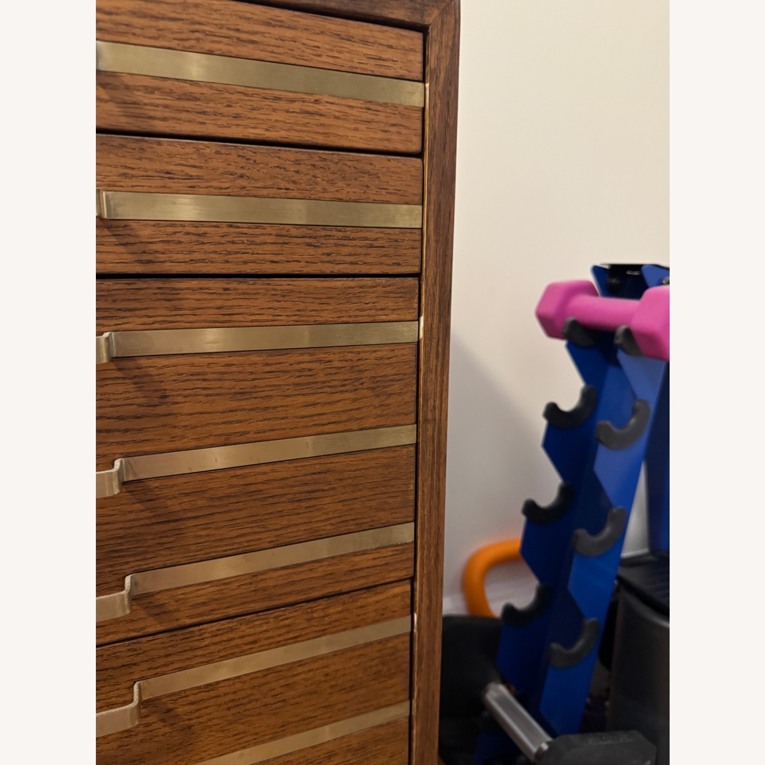 CB2 Vintage Inline Brass Filing Cabinet - image-7