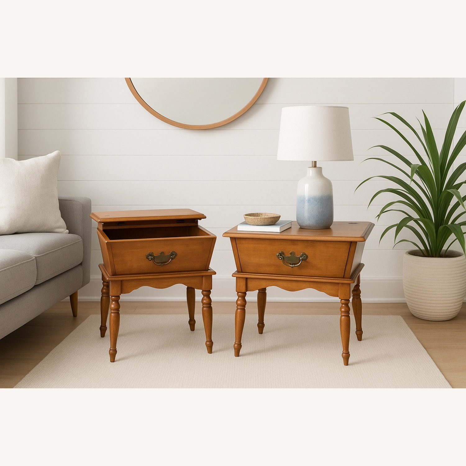 Heywood Wakefield Dough Box End Tables - image-3