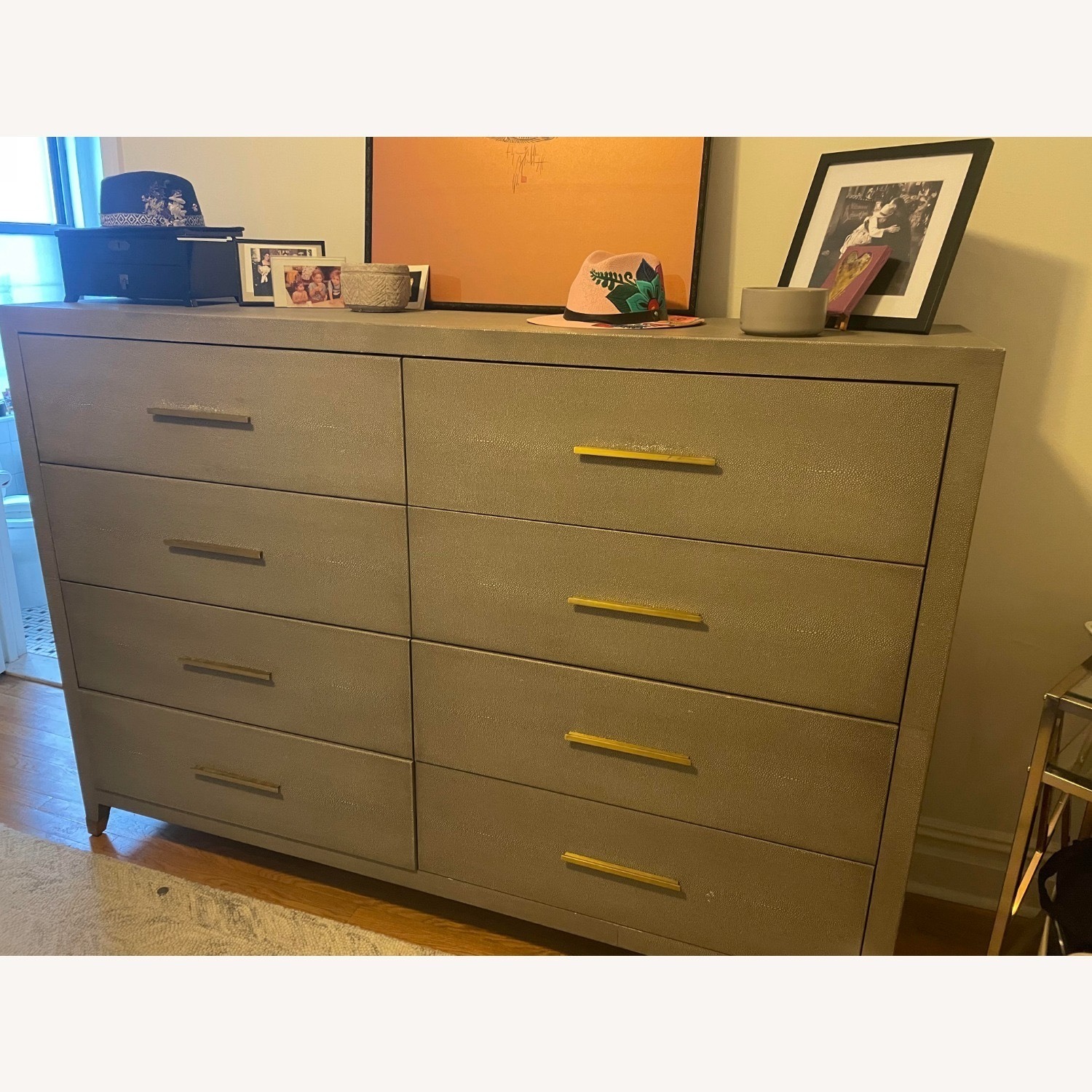 Restoration Hardware Graydon Shagreen Dresser - image-1