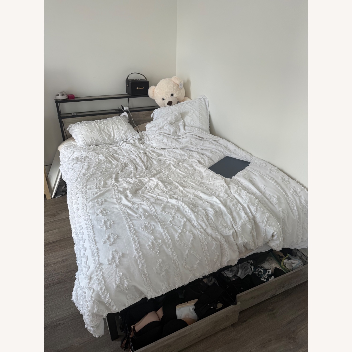 LED Bed Frame Full Size with Headboard - image-3