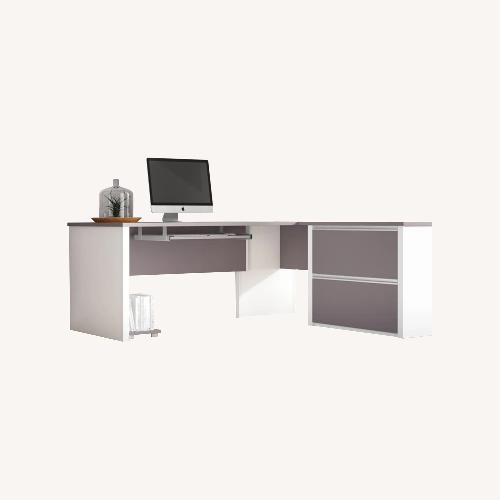 Used Aurea 1 Piece L-Shaped Computer Desk Office Set for sale on AptDeco