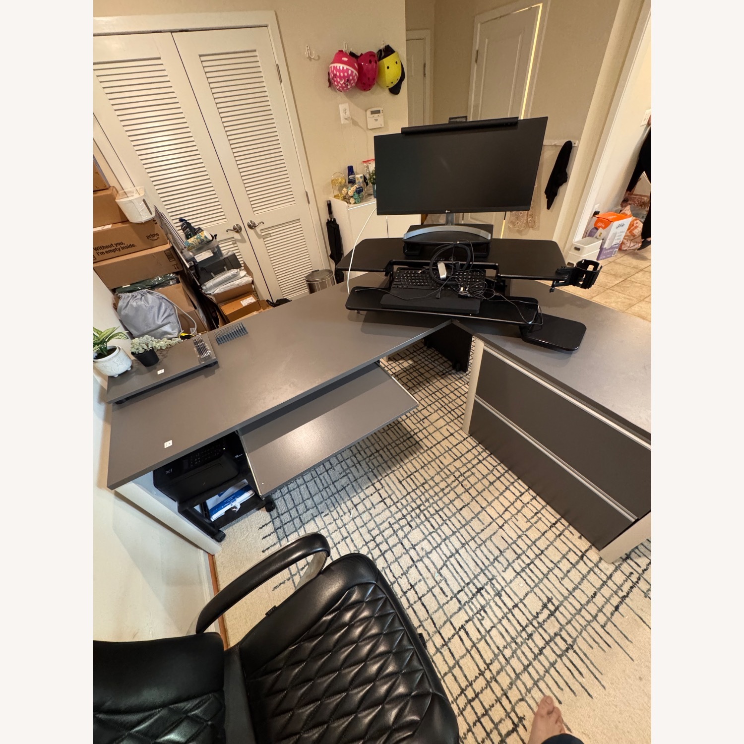 Aurea 1 Piece L-Shaped Computer Desk Office Set - image-1