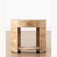 McGee & Co Pia Burl Nighstands Set of 2