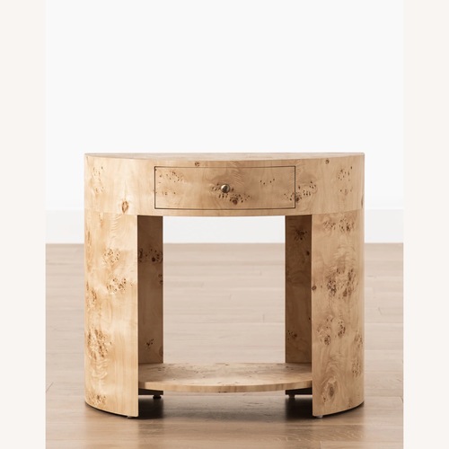 Used McGee & Co Pia Burl Nighstands Set of 2 for sale on AptDeco