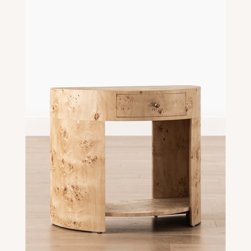 Used McGee & Co Pia Burl Nighstands Set of 2 for sale on AptDeco
