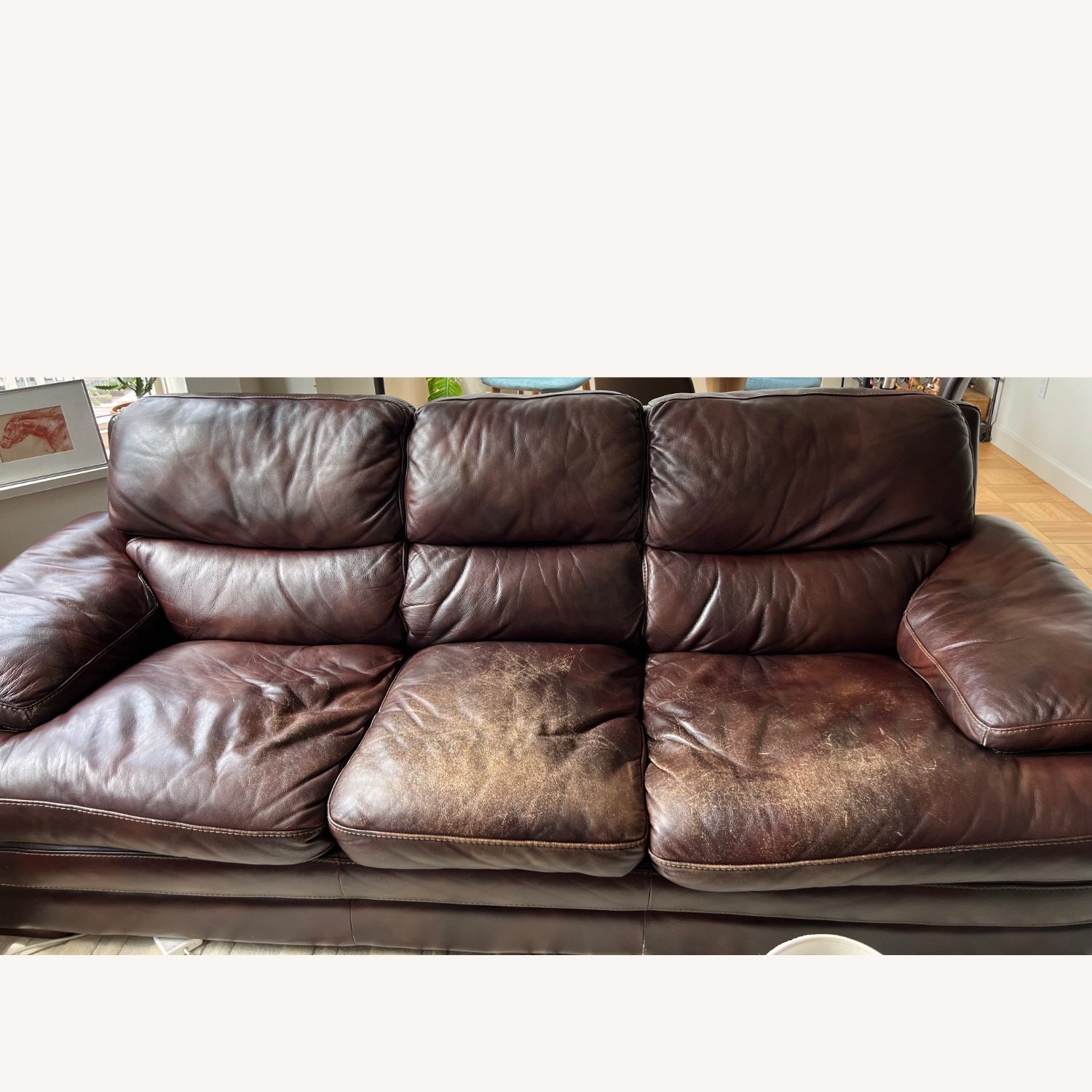 Flexsteel Leather Sofa - image-1