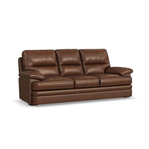 Used Flexsteel Leather Sofa for sale on AptDeco