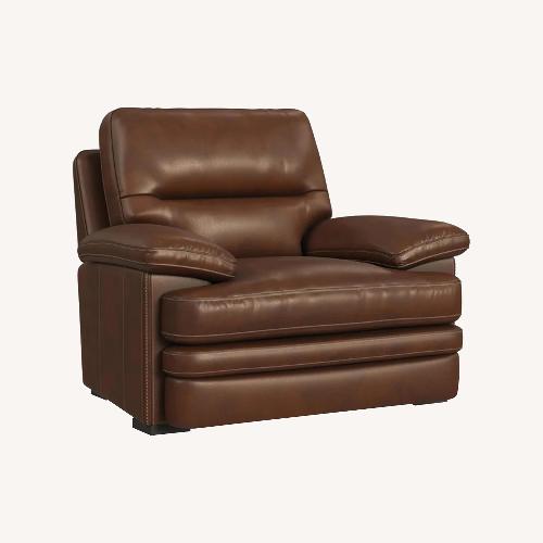Used Flexsteel Leather Armchair for sale on AptDeco