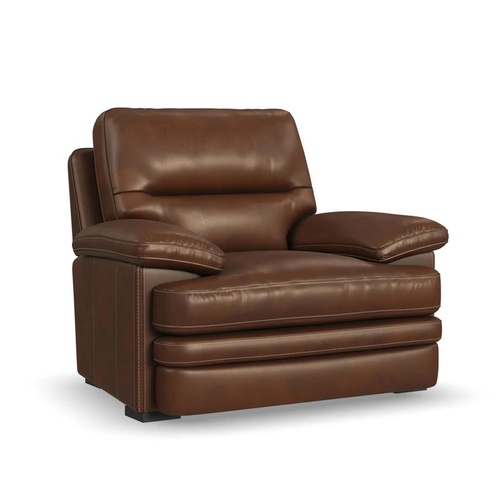Used Flexsteel Leather Armchair for sale on AptDeco