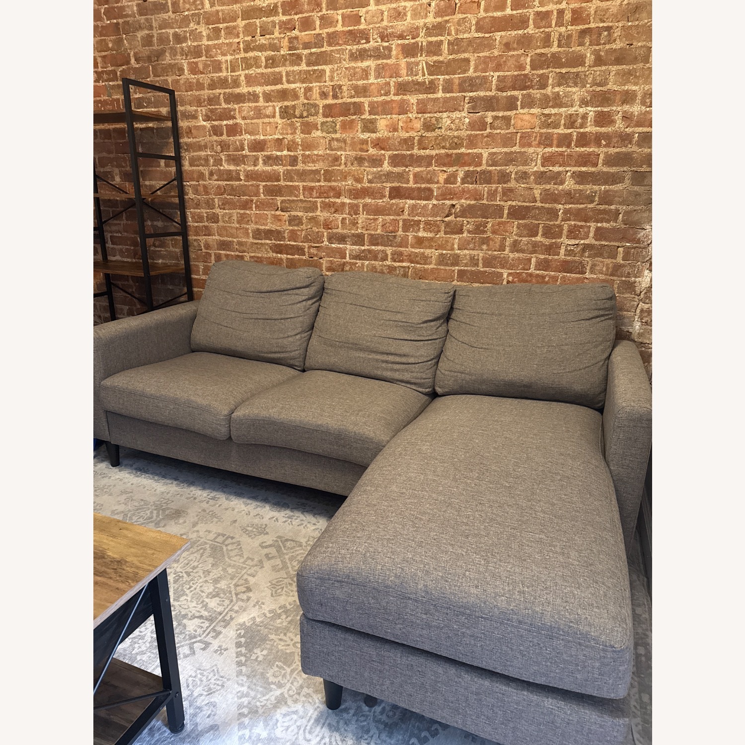 Verona Light Grey Sectional Sofa - image-1