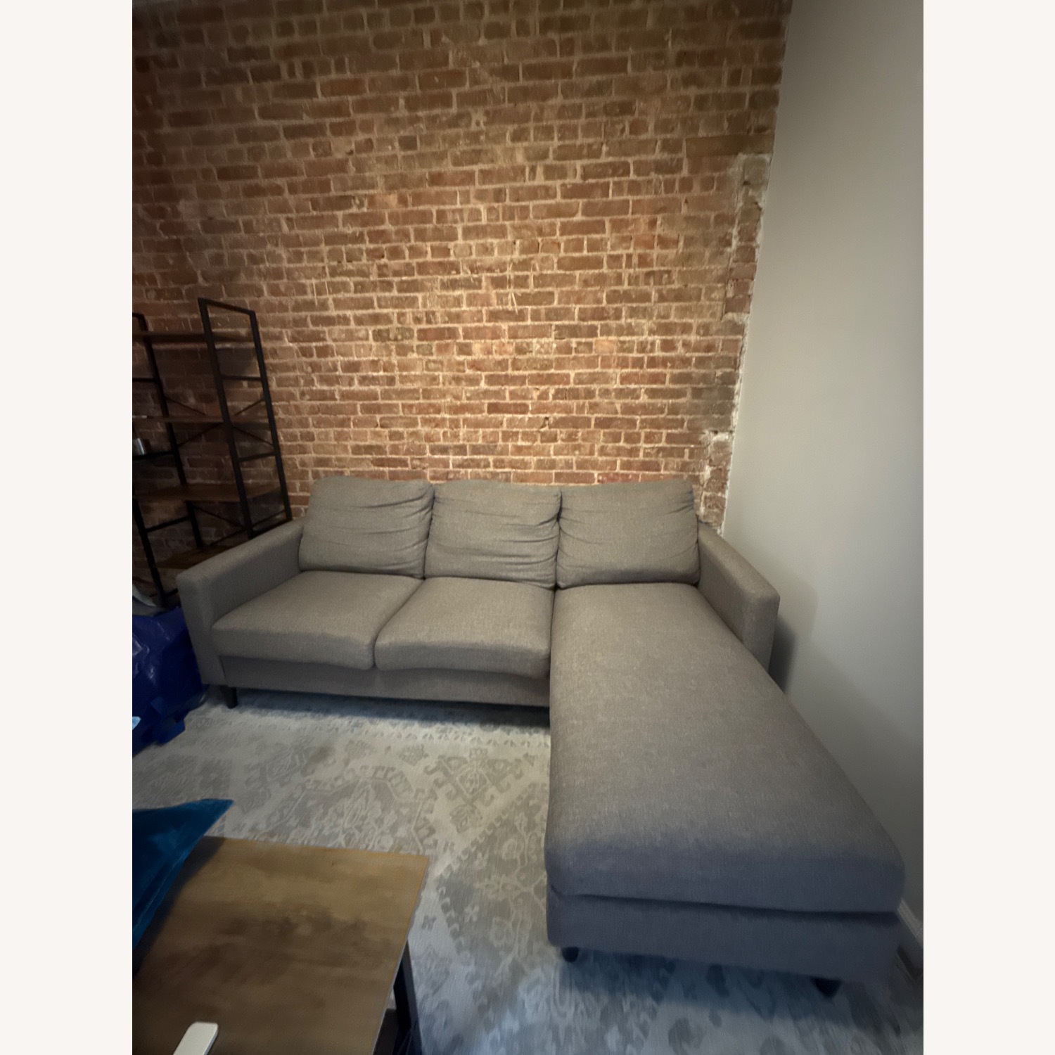 Verona Light Grey Sectional Sofa - image-2