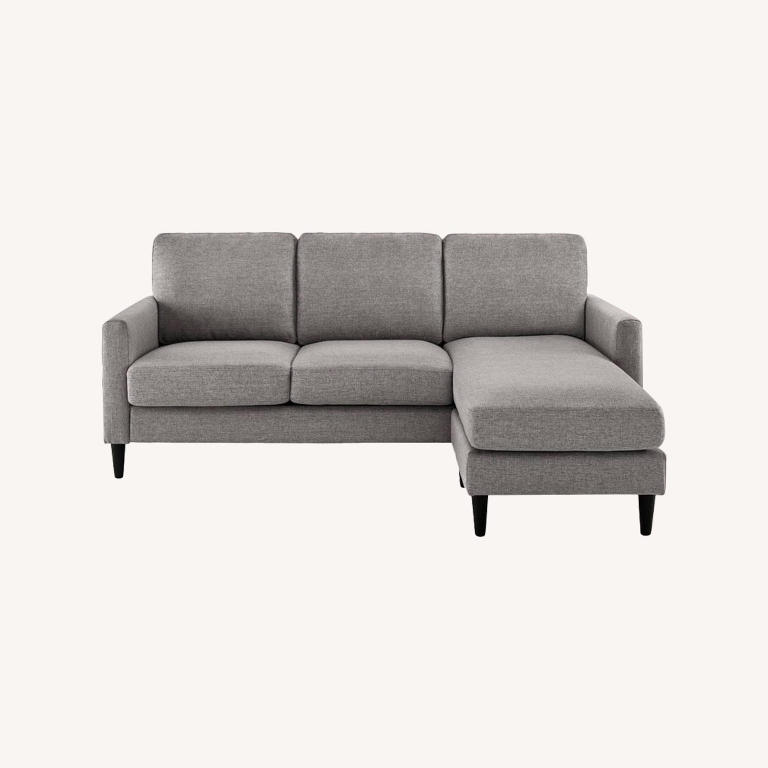 Verona Light Grey Sectional Sofa - image-0