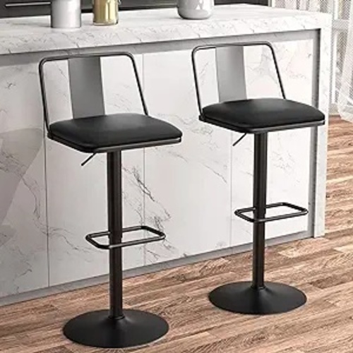 Used Metal Swivel Barstools Set of 2 for sale on AptDeco