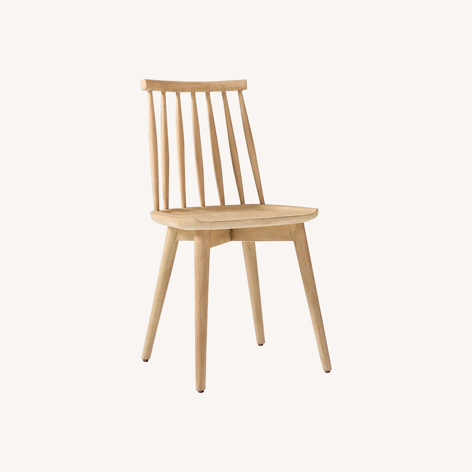 West Elm Windsor Chairs (2) + Round Table (36'') - image-0