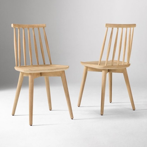 Used West Elm Windsor Chairs (2) + Round Table (36'') for sale on AptDeco
