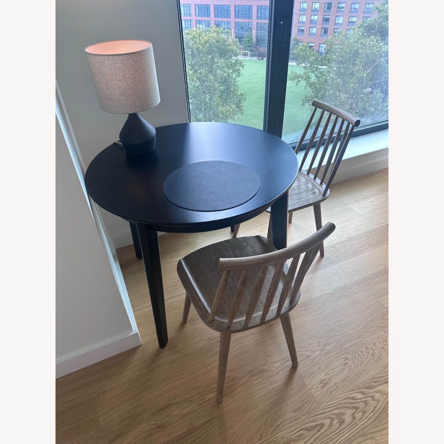 West Elm Windsor Chairs (2) + Round Table (36'') - image-1